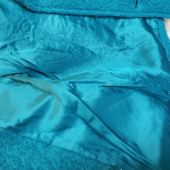 Gucci blue/green wool and alpaca blend double breast lined girls coat si… - Picture 10 of 12